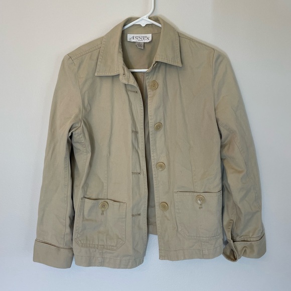 Casual Corner Annex Petite - Khaki Jacket - Picture 1 of 3